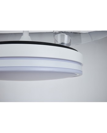 LUNA  M * VENTILADOR MEDIANO LED - BLANCO